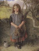 Alexander Davis cooper The Little Milkmaid (mk37) oil painting